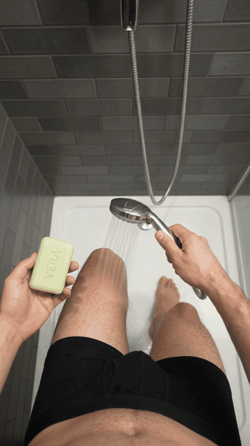Step 1: Wet and soap